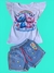 CONJUNTO JEANS INFANTIL STITCH NUVEM. na internet