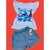 CONJUNTO JEANS INFANTIL STITCH ALEGRIA - MC MODA KIDS