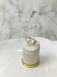 Anel pérola pendente