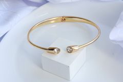 Choker aro com ponteiras em zircônia