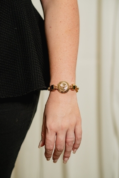Pulseira Espírito Santo com dizer lindo e fecho de imã na internet