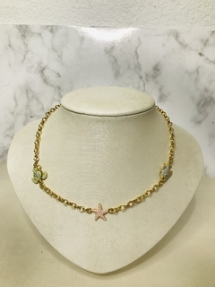 Choker elementos do mar coloridos
