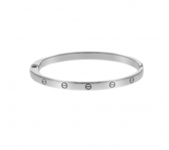 Bracelete marcas de prego no ródio