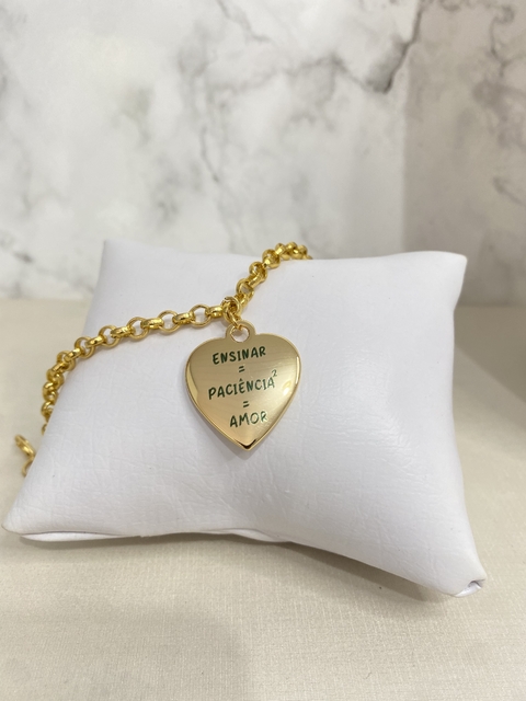 Pulseira de Coração Ensinar