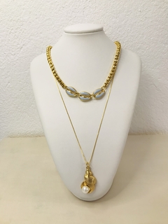 Choker buzios azuis - comprar online