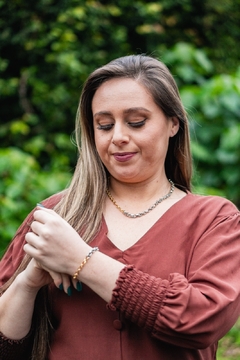 Colar no elo português com banho duplo - comprar online
