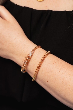Pulseira na corrente veneziana grossa - comprar online