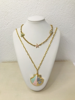Choker elementos do mar coloridos - comprar online