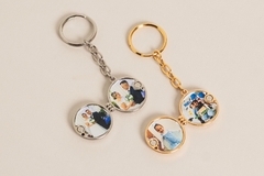 chaveiro personalizado relicário no ouro e no rodio - comprar online