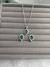 CONJUNTO OVAL CRAVEJADO VERDE