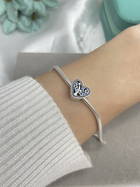 SEPARADOR CORAÇÃO ARVORE DA VIDA AZUL