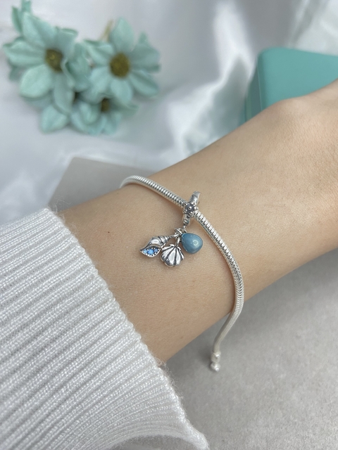 BERLOQUE PEROLA, CONCHA E PEDRA QUE BRILHA NO ESCURO