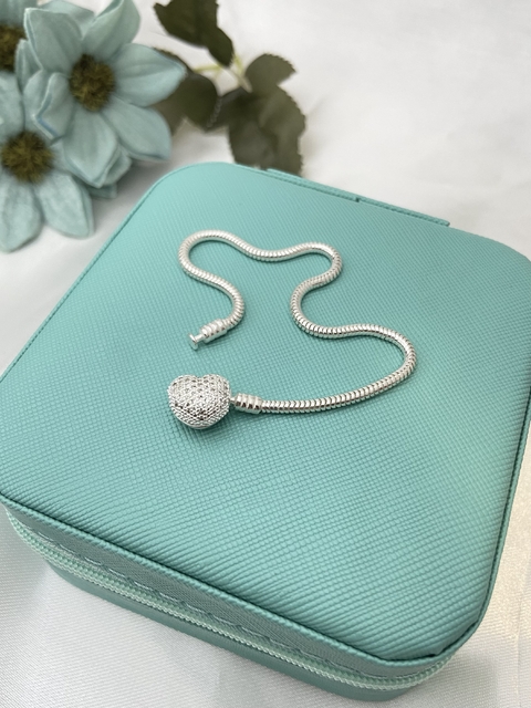 PULSEIRA BERLOQUE CORAÇÃO CRAVEJADO