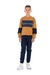 Conjunto de Moletom Blusa Caqui Calça Azul Marinho Gamer Over Sku: 1734CA Categoria: MOLETOM MENINOSCONJUNTOS Marca: Ollelê