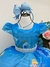 Vestido Infantil Cinderela Azul Cinto Pérolas Luxo Princesas na internet