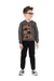 Conjunto de Moletom Blusa C/ Capuz Cinza Chumbo Calça Preto Sku: 1718CC Categoria: MOLETOM MENINOSCONJUNTOS Marca: Ollelê
