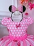Vestido Infantil Minnie Rosa C/ Cinto de Pérolas Princesas - comprar online