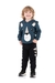 Conjunto Moleton Com Capuz Felino Azul Petróleo e Preto Sku: 1706AP Categoria: MOLETOM MENINOSCONJUNTOS Marca: Ollelê
