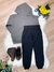 Conjunto de Moletom Blusa C/ Capuz Cinza Chumbo Calça Preto Sku: 1718CC Categoria: MOLETOM MENINOSCONJUNTOS Marca: Ollelê na internet