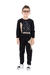 Conjunto de Moletom Blusa e Calça Preto Urso Sku: 1722PT Categoria: MOLETOM MENINOSCONJUNTOS Marca: Ollelê
