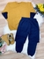 Conjunto de Moletom Blusa Caqui Calça Azul Marinho Gamer Over Sku: 1734CA Categoria: MOLETOM MENINOSCONJUNTOS Marca: Ollelê na internet
