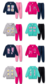 Analê Conjunto Moletom Meninas Com Estampas do 1 ao 8 - comprar online