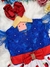Vestido Infantil Branca de Neve Azul Renda Pérolas Princesa - loja online