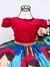 Vestido Infantil Chapeuzinho Vermelho Floral com Capuz 1 ao 3 e 6 ao 10 - cade meu castelo