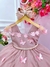 Vestido Infantil Rose C/ Aplique Flores Borboletas e Pérolas Sku: 1162RR na internet