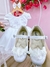 Vestido Infantil Branco C/ Aplique Borboletas Laço e Pérolas Sku: 20067BR