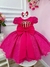 Vestido Infantil Barbie Pink Saia Glitter Laço Cinto Pérolas Sku: 0988PK na internet