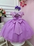 Vestido Infantil Lilás C/ Renda e Aplique Flores Borboletas Sku: 3562LL na internet