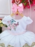 Vestido Infantil Branco Jardim das Borboletas Encantado Sku: 1135BC - comprar online