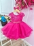 Vestido Infantil Pink Com Renda e Cinto de Strass Sku: 20070PK