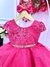 Vestido Infantil Pink Com Renda e Cinto de Strass Sku: 20070PK - comprar online