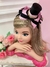 Tiara Infantil Mundo Bita Rosa e Preta com Strass Sku: TIARA01