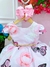 Vestido Infantil Rosa Bebê Jardim das Borboletas Cinto Strass Sku: 0880RS