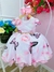 Vestido Infantil Rosa Bebê Jardim das Borboletas Cinto Strass Sku: 0880RS - comprar online