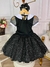 Vestido Infantil Wandinha Preto C/ Glitter Luxo Sku: DLXWAN na internet