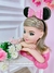 Tiara Infantil Minnie Rosa e Preta com Pérolas Strass Tule Sku: TIARA234 - comprar online