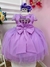 Vestido Infantil Lilás Peito Plissado Com Flores Borboleta Sku: 3582LL - cade meu castelo