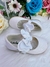 Sapatinho Branco Com Glitter e Lacinho Luxo Sku: 2041BC