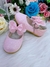 Sapatinho Rosa Com Glitter e Lacinho Luxo Sku: 2041RS