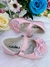 Sapatinho Rosa Verniz Com Lacinho Duplo e Strass Sku: 2043RS - comprar online