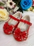 Sapatinho Vermelho Verniz Com Lacinho Duplo e Strass Sku: 2043VM - comprar online