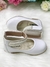 Sapatinho Branco Brilho Tornozeleira com Pérolas e Strass Sku: 2137BR - comprar online