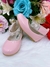 Sapatinho Rosa Tornozeleira com Pérolas e Strass Sku: 213701 - comprar online