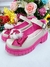 Sapatinho Salto Tratorado Off White e Rosa Barbie C/ Lacinho Sku: 832WT na internet