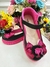 Sapatinho Salto Tratorado Preto e Pink da Barbie C/ Lacinho Sku: 832PF - comprar online