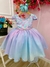 Vestido Infantil Sereia Colorido C/ Cinto de Strass Pérolas Sku: 2786ST